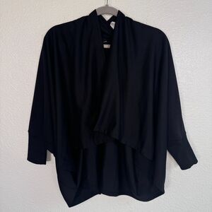 Adidas Wanderlust Sweater Womens Small Twist N Turn Wrap Training Jacket Black